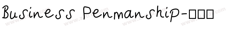 Business Penmanship字体转换